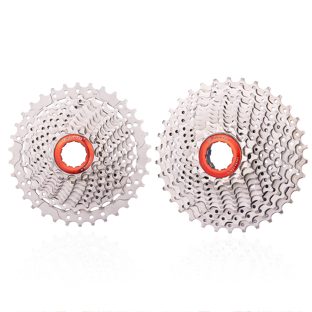 ZTTO Silver 10 Speed Flywheel Bike Cassette for Road Bicycle ZTTO Silver 10 Speed Flywheel Bike Cassette for Road Bicycle
